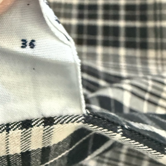 Ralph Lauren Vintage Plaid Long Sleeve Button Down Shirt. Black and Beige Size-M - Picture 12 of 16